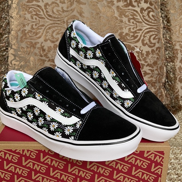 Vans Comfycush Old Skool Scribble Flower DaisyBlkM - Picture 6 of 16